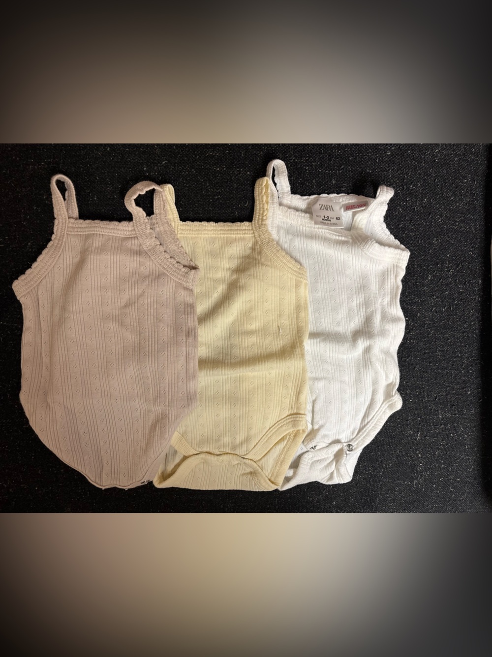Set of 3 Zara baby tanks